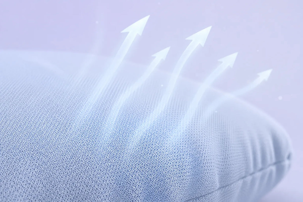 Snuggi Comfort Pillow breathable fabric with airflow