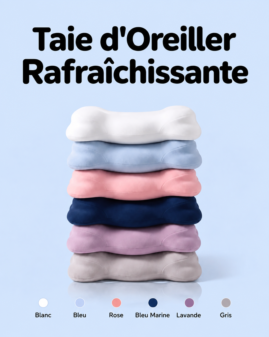 Taie d’Oreiller Nuagex Rafraîchissante