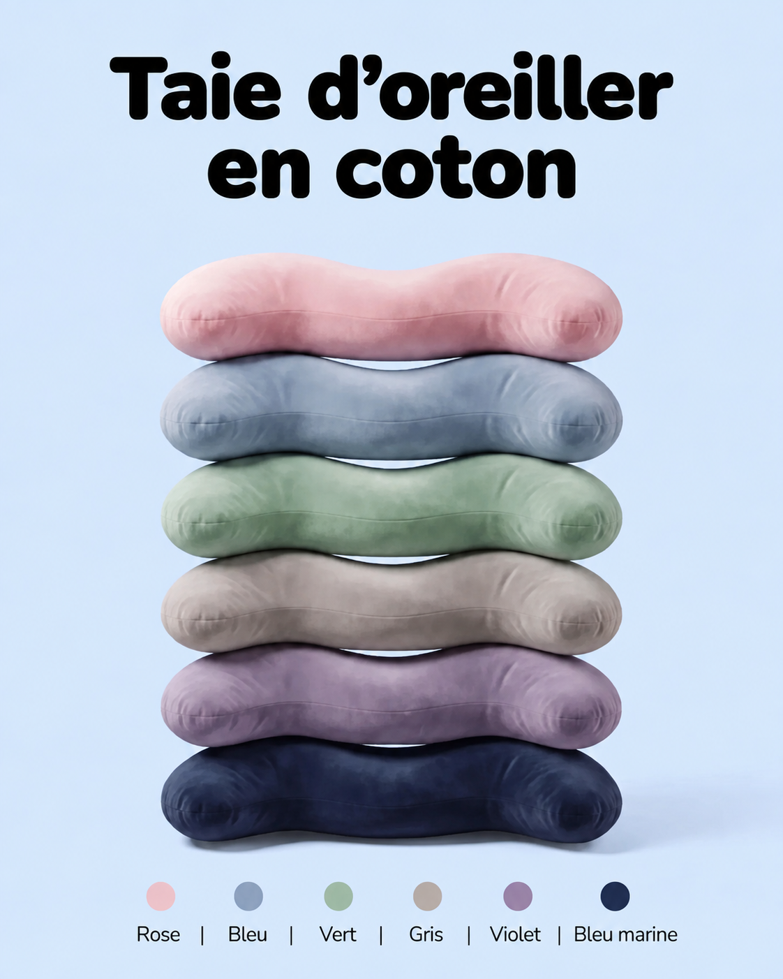 Taie d’Oreiller Nola en Coton