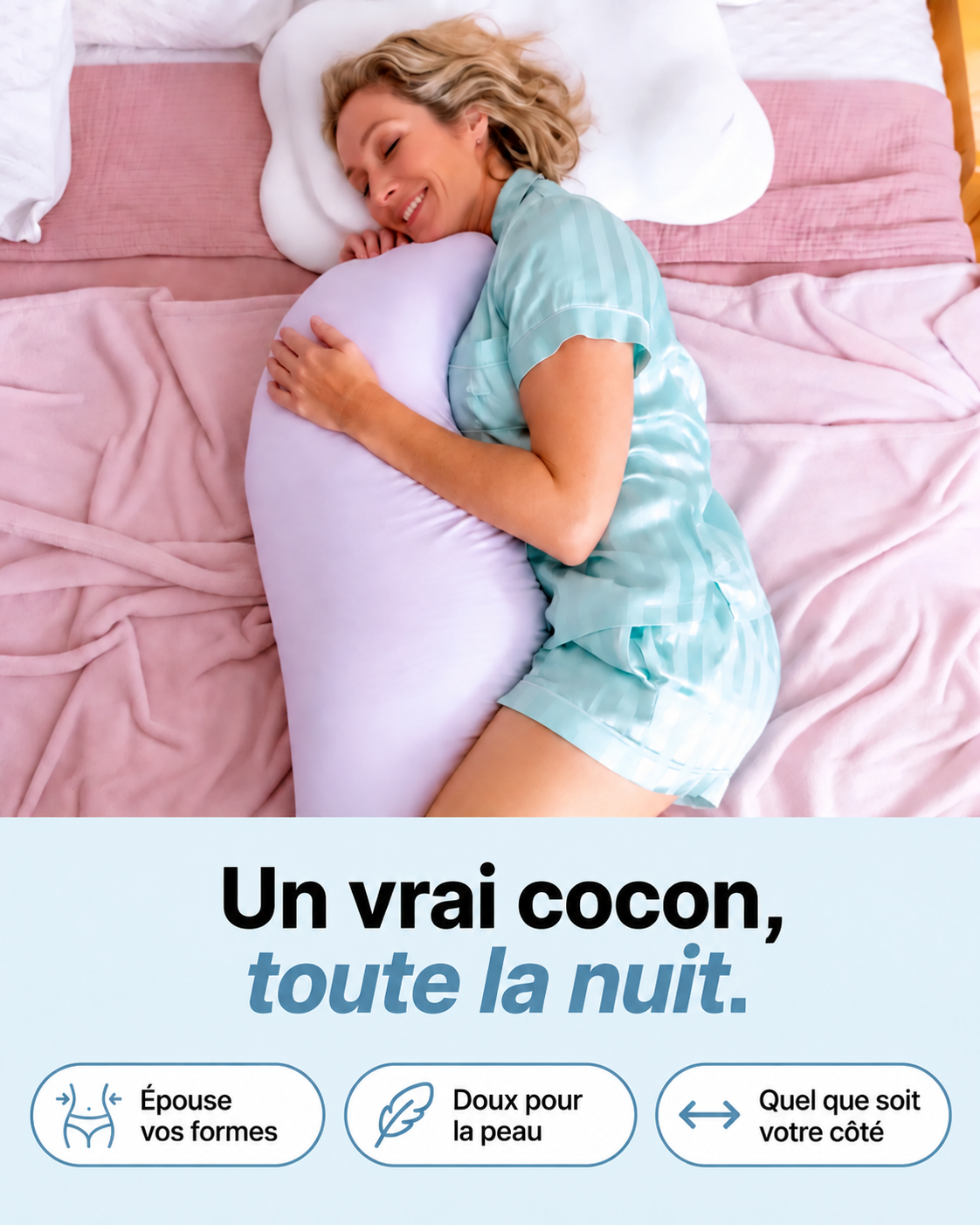 Nola™ coussin de corps ergonomique