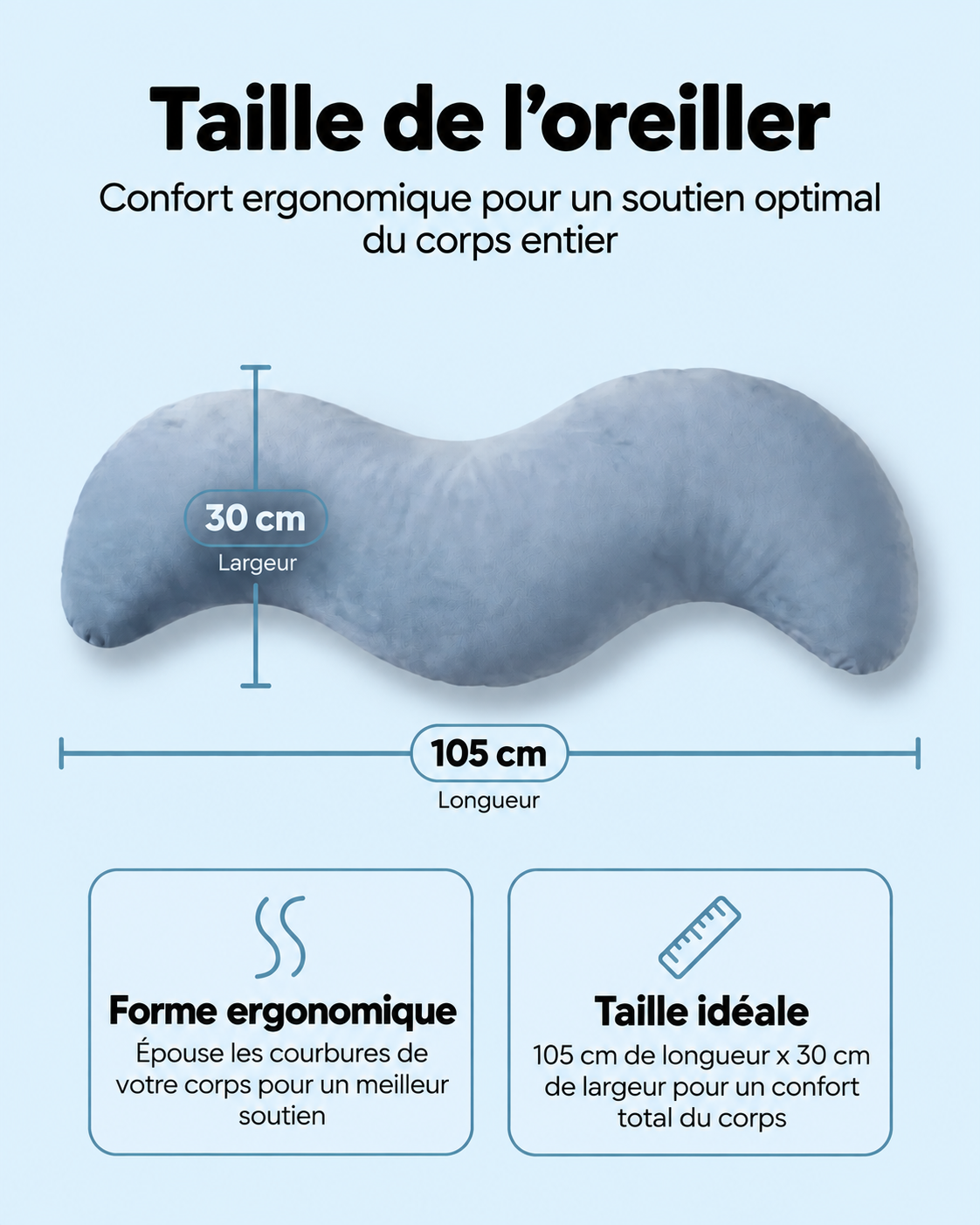Nola™ coussin de corps