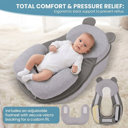RefluxGuard - Anti-Overflow Baby Feeding Pillow - Reflux Wedge & Nursing Support